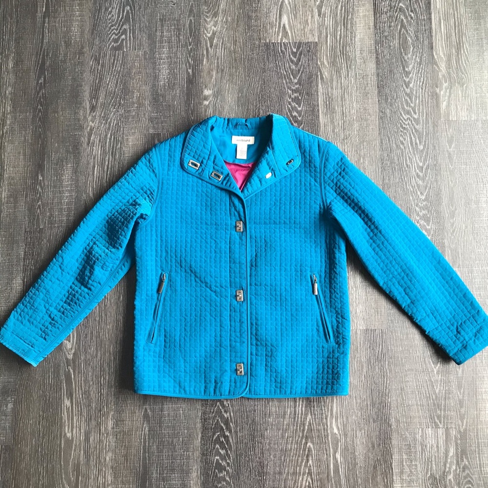 Bright Blue Quilted Jacket